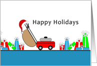 From Gardener Lawn Care Christmas Card-Happy Holidays Presents card