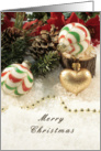 Merry Christmas, Heart, Ornaments card