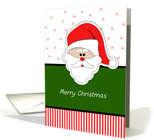 Merry Christmas Santa Claus/St. Nicholas Face card (735624)