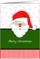 Merry Christmas Santa Claus/St. Nicholas Face Card