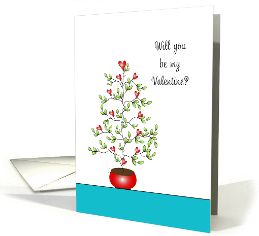 Be My Valentine-Happy Valentine's Day Greeting Card-Tree... (743041)