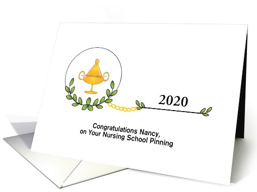 Customizable Nursing School Pinning Congratulations card (743680)