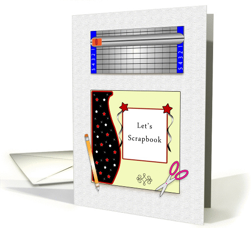 Let's Scrapbook Invitation card (746259)