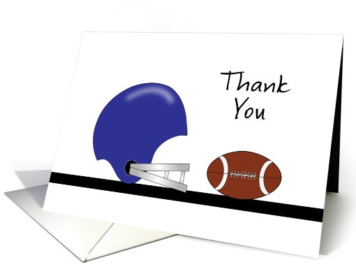 Thank You for Coming to My Party, Football and Helmet card (752299)