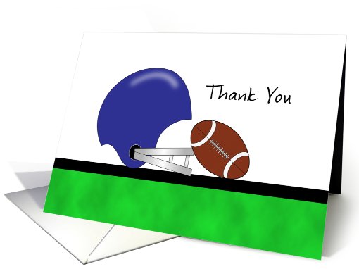 Thank You Card with Football and Helmet card (753751)