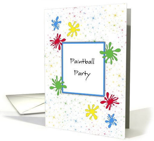 Paintball Party Invitation card (756871)