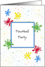 Paintball Party Invitation card