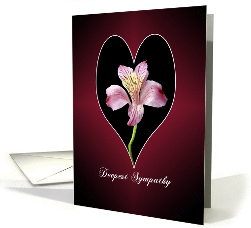 Sympathy Card - Peruvian Lily -Deepest Sympathy card (774077)
