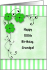 Happy 100th Birthday Grandpa card