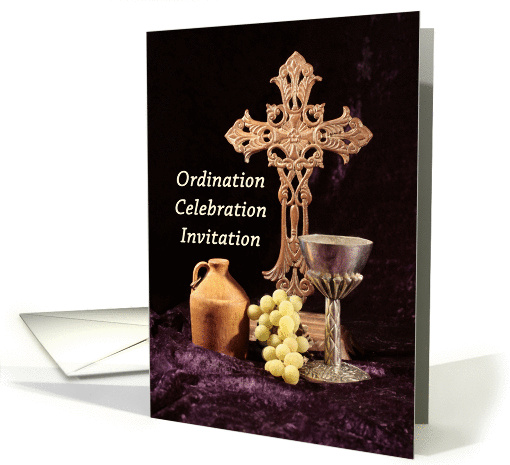 Ordination Party Invitation Greeting Card with... (781226)