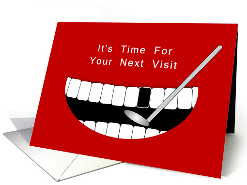 From Dentist / From Orthodontist Next Visit Reminder card (805796)