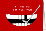 From Dentist / From Orthodontist Next Visit Reminder Card