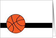 Basketball Blank Note Card