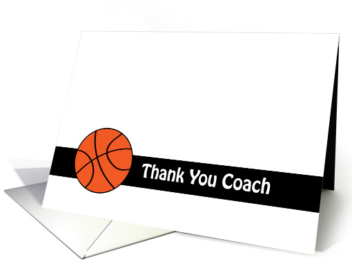 For Basketball Coach-Thank You Basketball Coach card (812694)