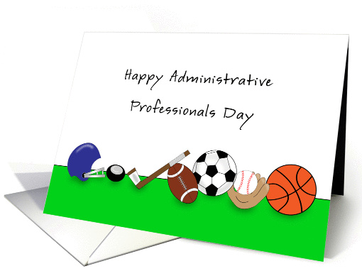 Happy Administrative Professionals Day Greeting Card-Sports card