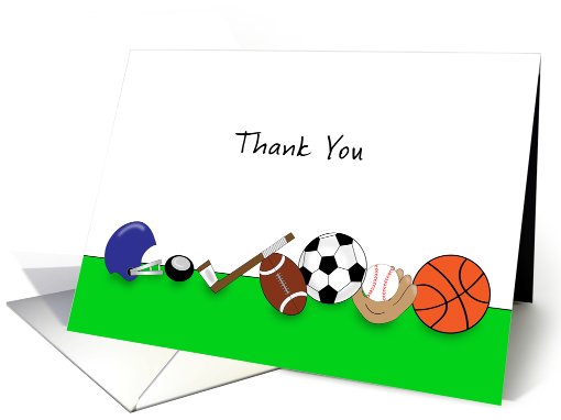Sports Thank You card (812989)