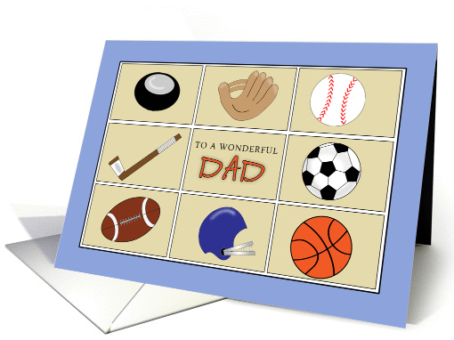 For Dad- For Father Happy Father's Day Greeting Card with... (813053)