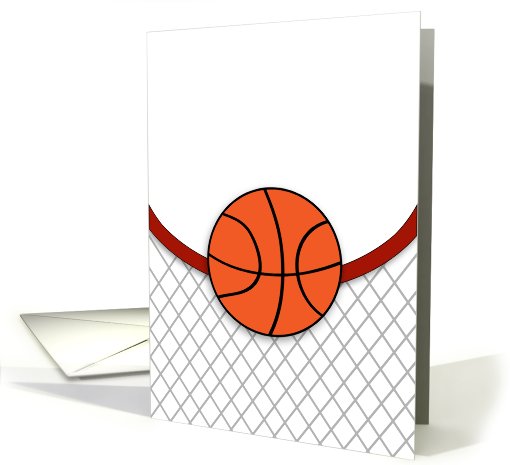 Blank Basketball Note card (813069)