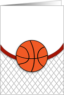 Blank Basketball Note Card