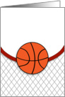 Blank Basketball Note Card