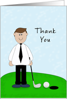 Thank You Golfer Card