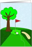 Golf Blank Note Card