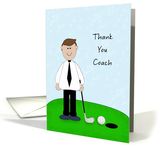 Thank You Golf Coach card (813497)