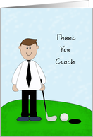 Thank You Golf Coach Card