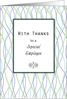 Employee Thank You Card with Retro Design card