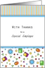 Employee Thank You Card with Retro Design card