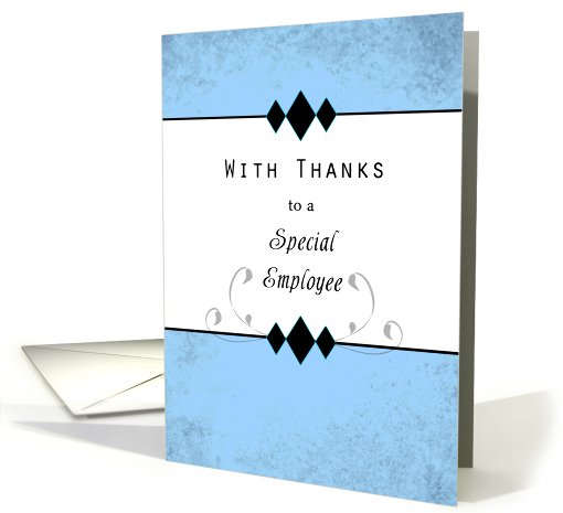 Employee Thank You Card with Diamond Shapes card (820697)