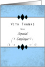 Employee Thank You Card with Diamond Shapes card