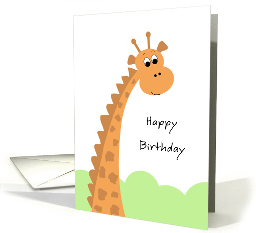 Giraffe Birthday Card For Kids card (820984)