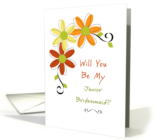 For Junior Bridesmaid-Be My Junior Bridesmaid-Three Autumn... (828311)