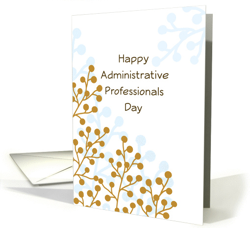 Administrative Professionals Day Greeting Card-Retro Berry Design card