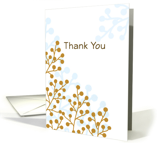 Thank You Greeting Card-Retro Berry Design card (834823)