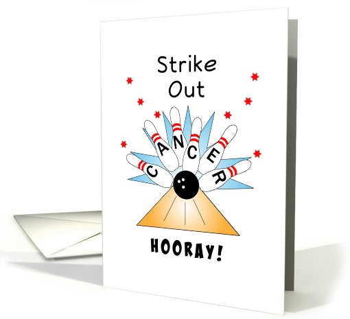 Bowling Get Well Feel Better-Last Radiation Treatment Card-Hooray card