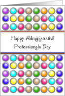 Administrative Professionals Day Greeting Card-Circle Background card