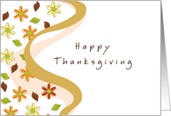 Thanksgiving Card - Autumn Flowers card