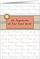 Retro Employee Thank You Card