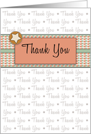 Retro Business Thank You Greeting Card for Customer card