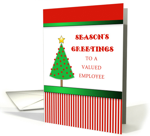 Employee Christmas Card with Season's Greetings and... (842032)
