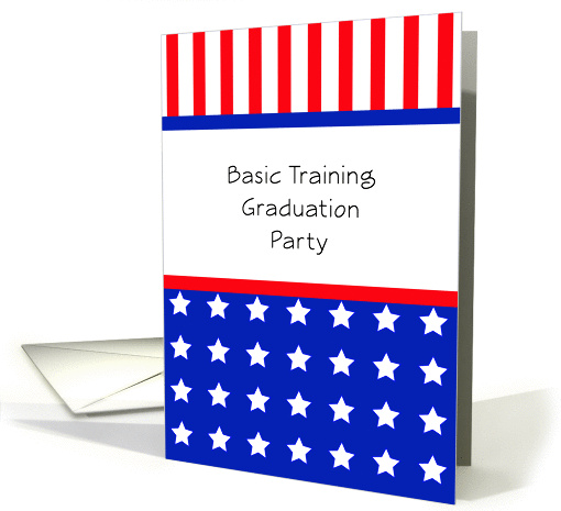 Basic Training Graduation Party Invitation-Patriotic Stars... (847085)