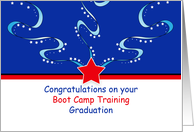 Boot Camp Training Graduation Greeting Card - Patriotic card