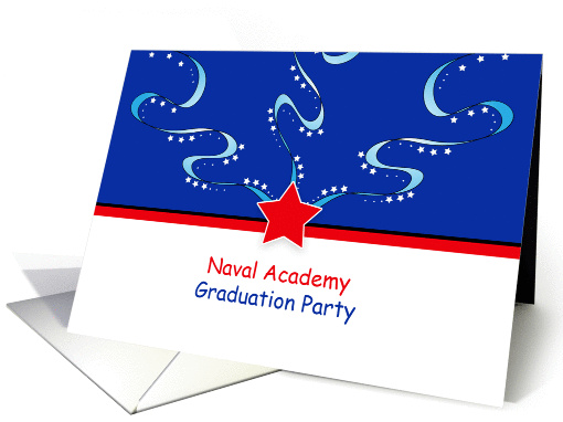 Naval Academy Graduation Party Invitation - Patriotic card (847117)