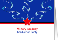 Military Academy Graduation Party Invitation - Patriotic card