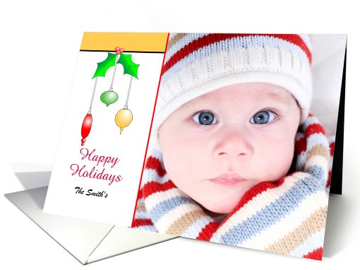 Christmas Ornaments Custom Photo card (850155)