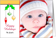 Christmas Ornaments Custom Photo Card