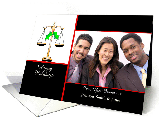 Customizable Christmas Attorney at Law Photo card (850161)