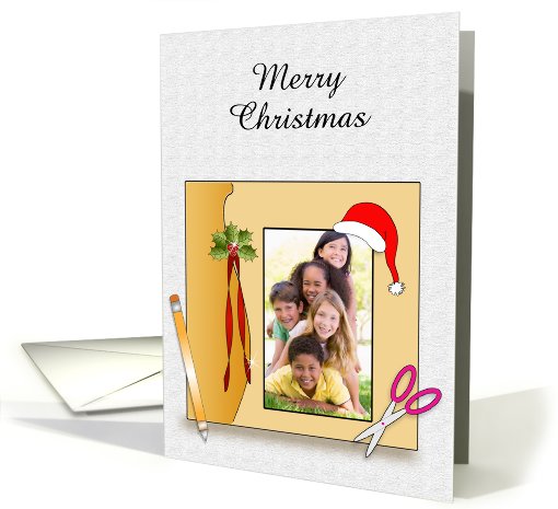 Customizable Christmas Scrapbooking Photo card (850223)